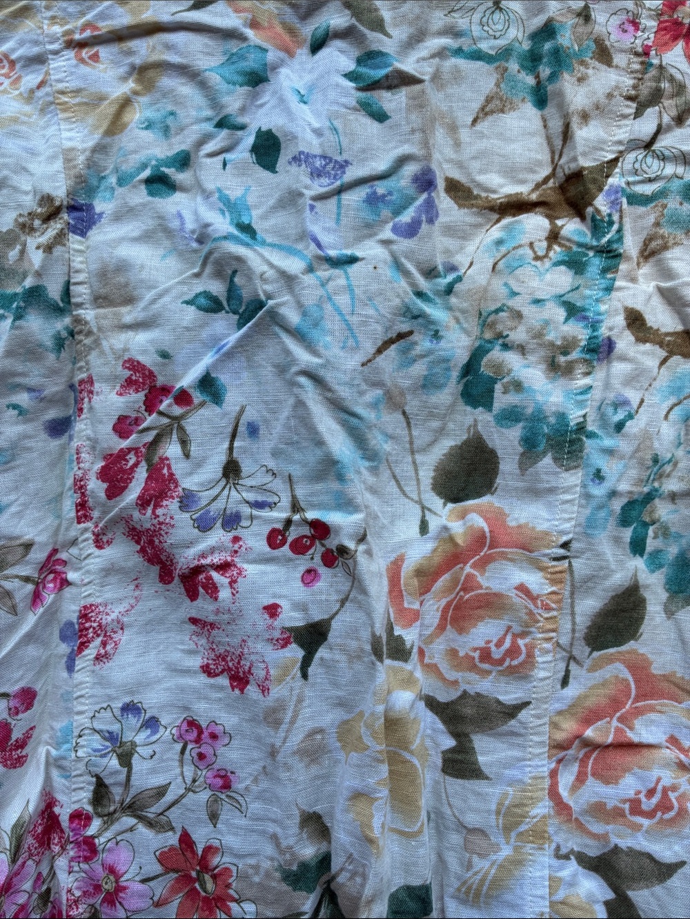 Harve Benard White Floral Button-Down Shirt with Multicolor Blooms - Picture 6 of 6